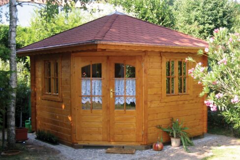 Abri de jardin bois 9 m² Panta 4 - vue 1