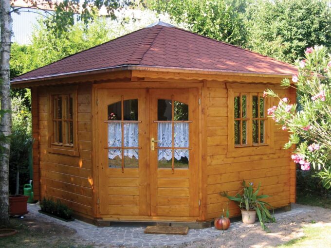 Abri de jardin bois 9 m² Panta 4 - vue 1