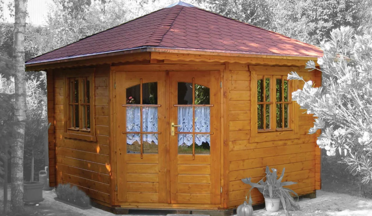 Abri de jardin bois 9 m² Panta 4 - vue 2