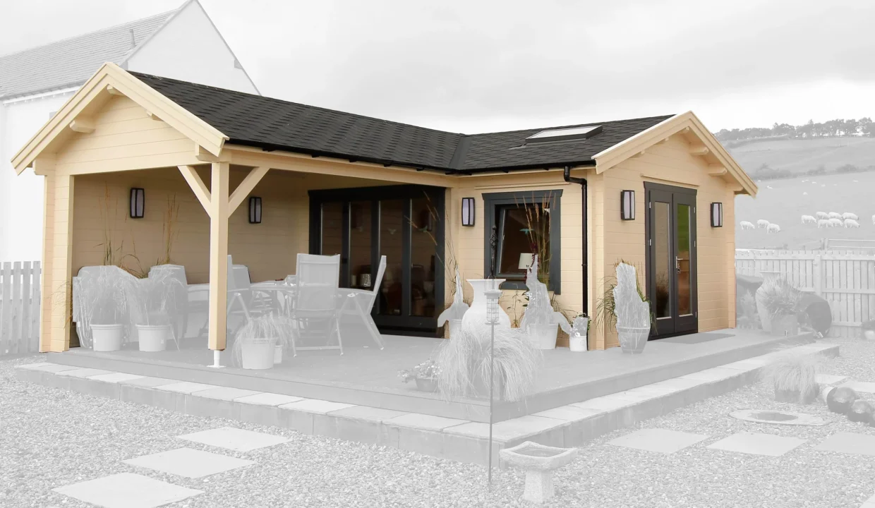 Chalet en bois 22,5 m² Edinburgh - vue 1