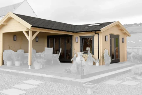 Chalet en bois 22,5 m² Edinburgh - vue 1