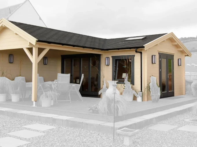 Chalet en bois 22,5 m² Edinburgh - vue 1
