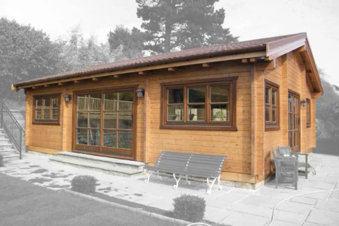 Chalet de jardin en bois 80 m² Newcastle - vue 2