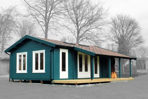 Chalet de jardin en bois 40 m² Falkland - vue 1