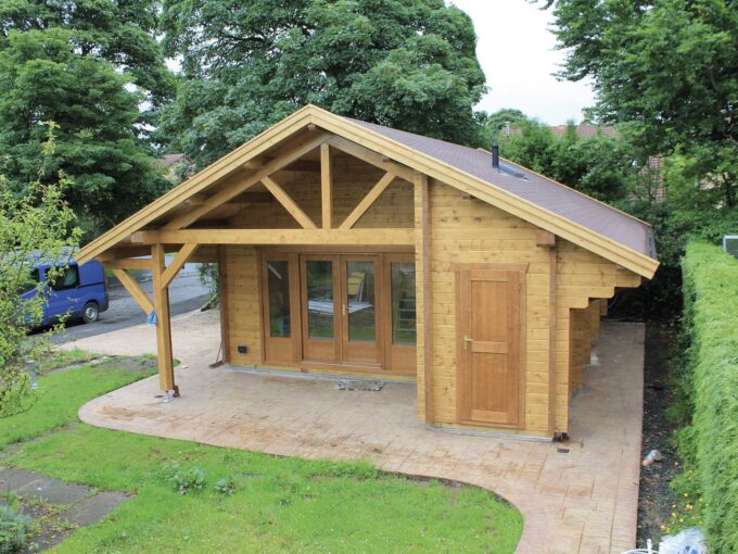 Chalet de jardin en bois 54,34 m² Livingston - vue 1