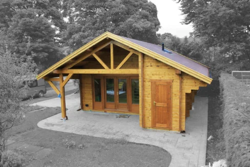 Chalet de jardin en bois 54,34 m² Livingston - vue 2