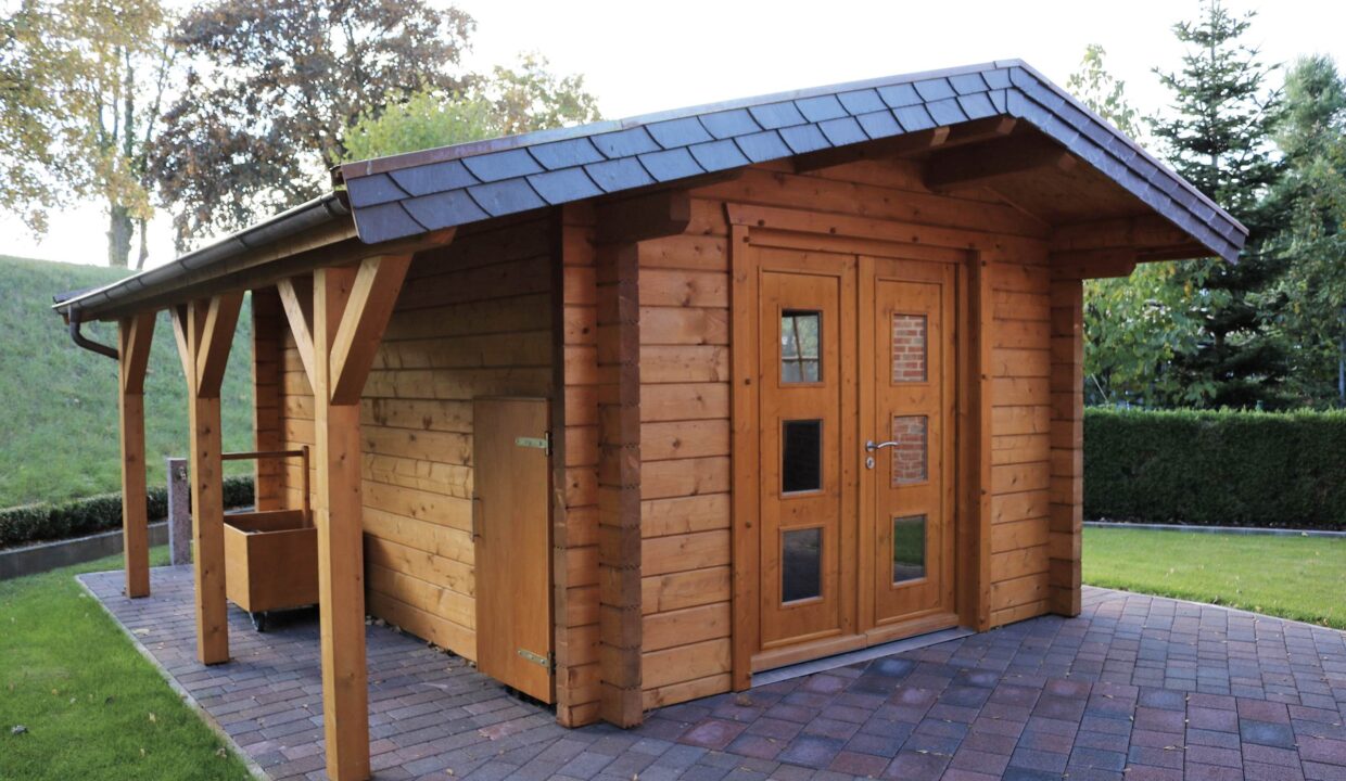 Abri de jardin bois 12,65 m² Canada - vue 2
