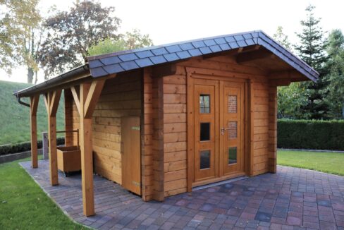 Abri de jardin bois 12,65 m² Canada - vue 2