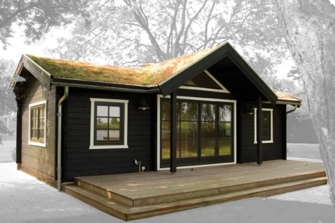 Chalet en bois 37,03 m² Lennox - vue 1
