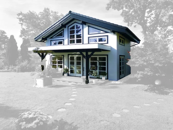 Chalet en bois 41,08 m² Lukas - vue 1