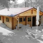 Chalet en bois 48 m² Backhus - vue 1