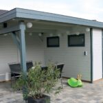 Abri de jardin bois 9 m² MH2 3030 avec appentis - vue 1