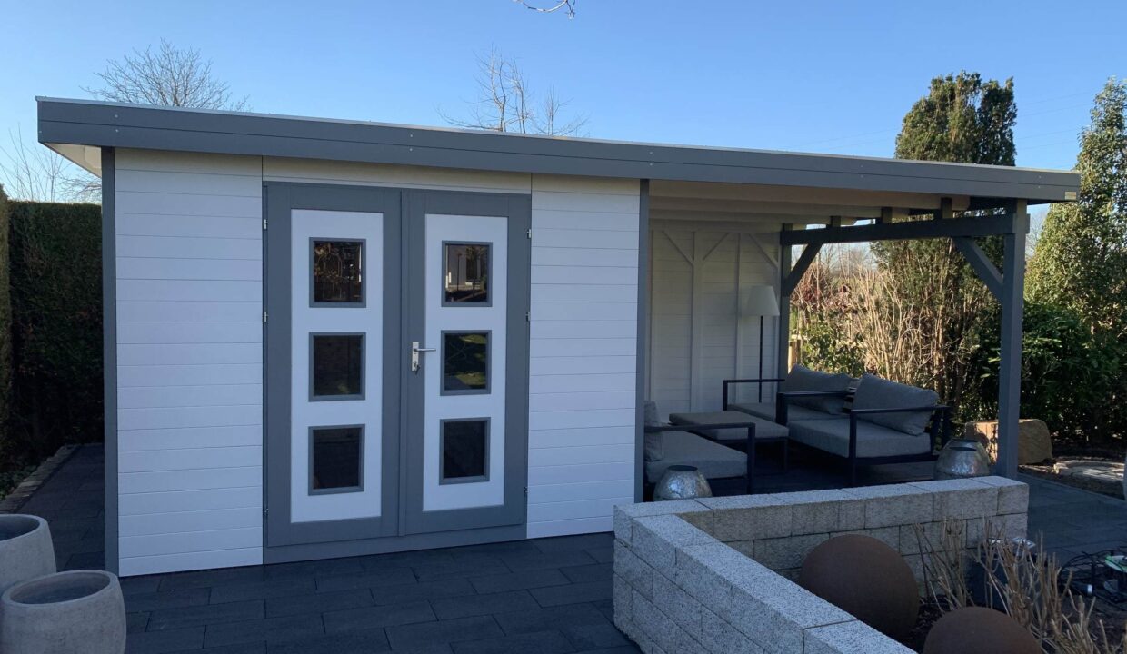 Abri de jardin bois 9 m² MH2 3030 avec appentis - vue 3