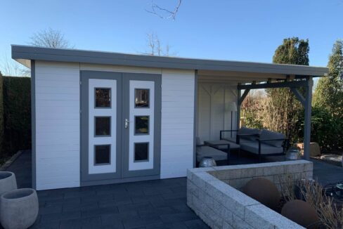 Abri de jardin bois 9 m² MH2 3030 avec appentis - vue 3