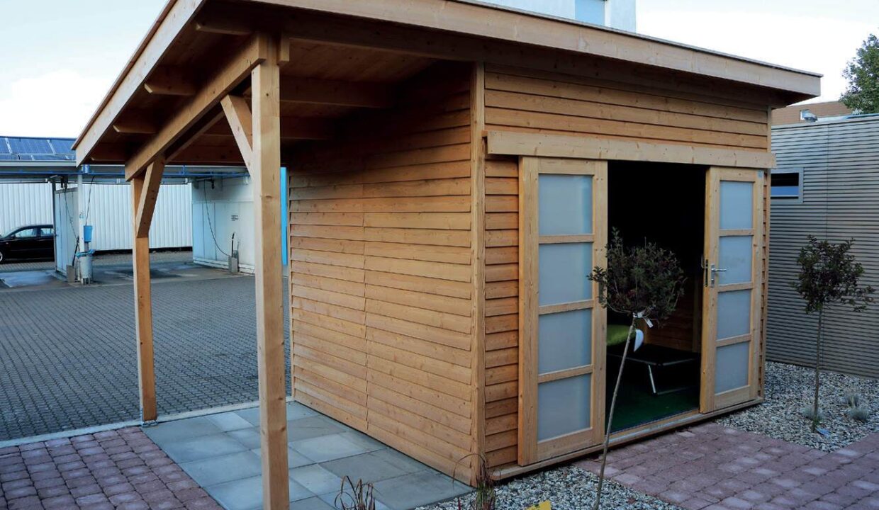 Abri de jardin bois 7,5 m² MH2 2530 P + 130 SD - vue 1