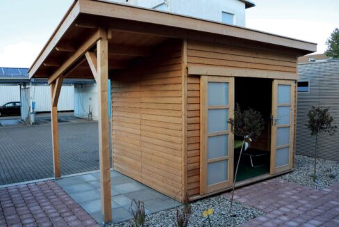 Abri de jardin bois 7,5 m² MH2 2530 P + 130 SD - vue 1