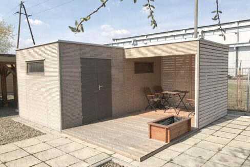 Abri de jardin bois 15 m² Cubo 3050 + 270 AN - vue 2