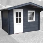 Abri de jardin en bois TS-H28-3024-ET-EF - 7,2 m², 28 mm - vue 1