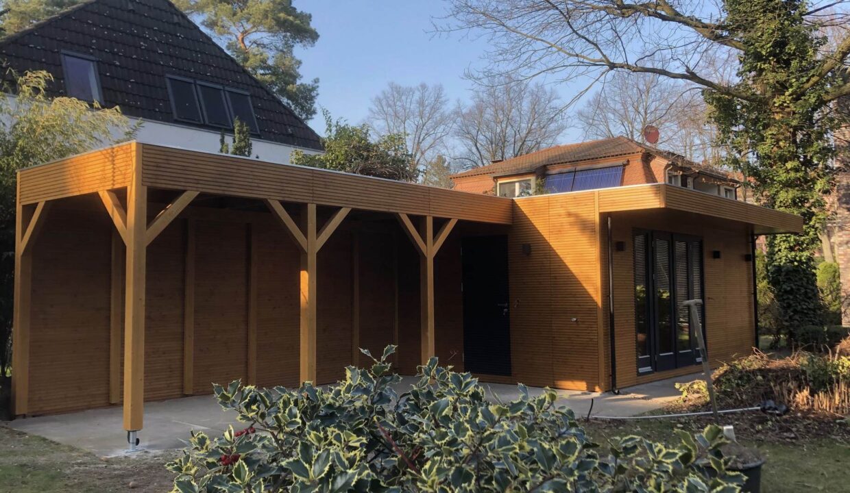 Abri de jardin bois m² Cubo 3863 + 590 SD - vue 1