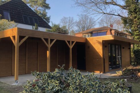 Abri de jardin bois  m² Cubo 3863 + 590 SD - vue 1