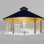Pavillon de jardin en bois Helena 12-70Z - vue 1