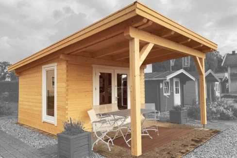 Abri de jardin bois 14,44 m² Traunstein - vue 1