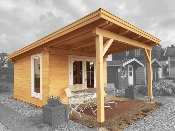 Abri de jardin bois 14,44 m² Traunstein - vue 1