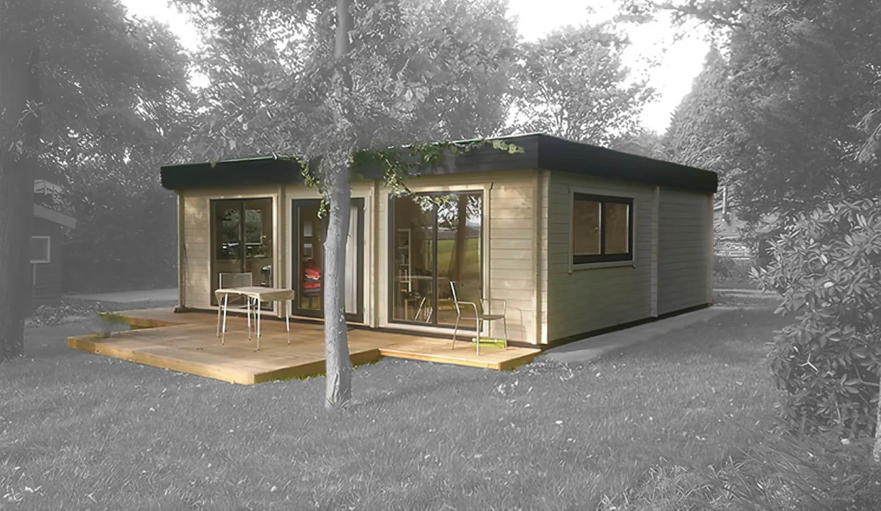 Chalet en bois 53,9 m² Tilburg - vue 2