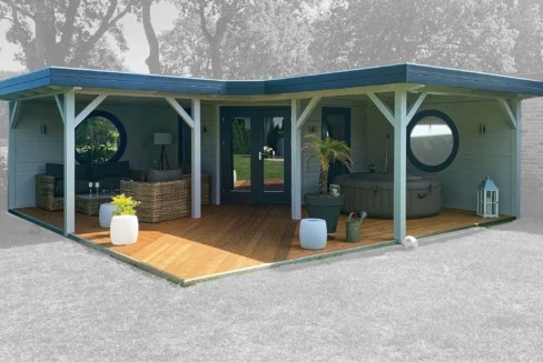 Abri de jardin bois 12,25 m² Flaco - vue 1