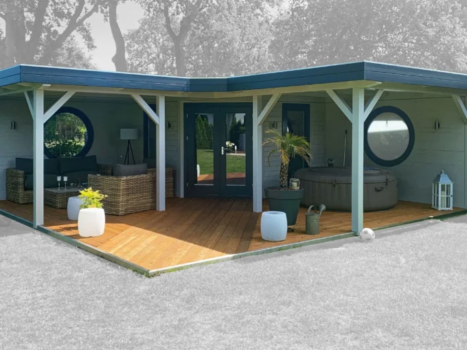 Abri de jardin bois 12,25 m² Flaco - vue 1