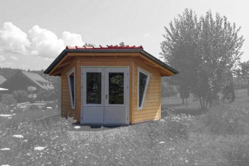 Abri de jardin bois 18,58 m² Hexagon - vue 4