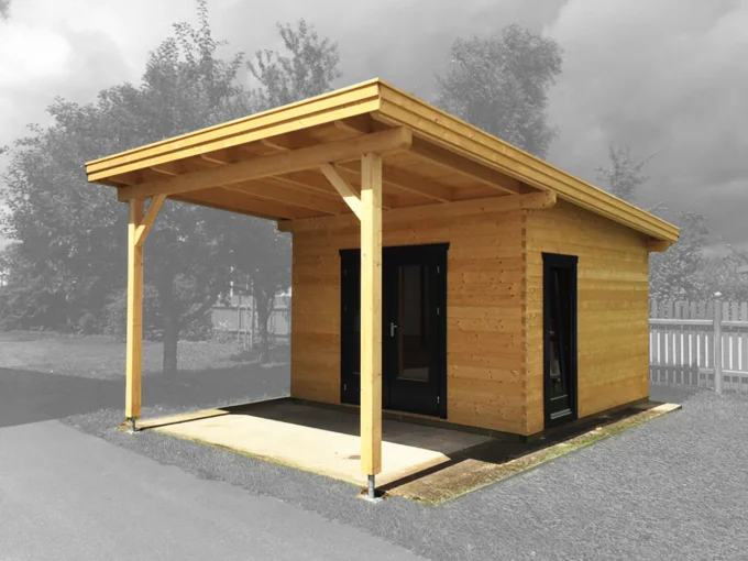 Abri de jardin bois 14,44 m² Deggendorf - vue 1