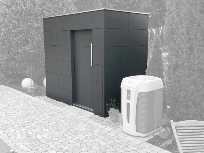 Abri de jardin en bois MH CUBO HPL 2515 - 3,75 m² - vue 1