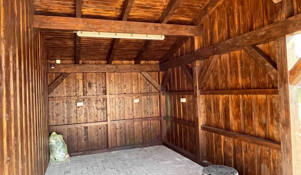 Abri de jardin avec carport 12 m² Remise - vue 3