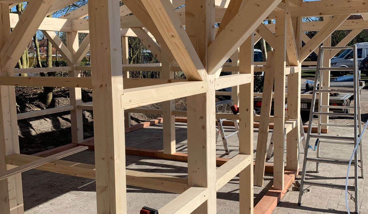 Abri de jardin avec carport 12 m² Remise - vue 2