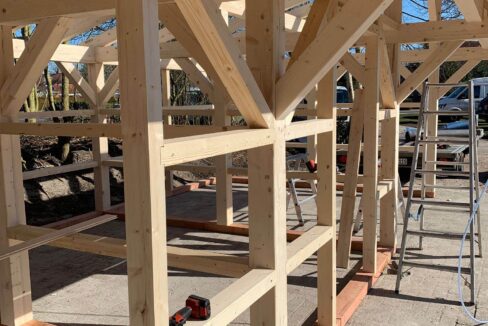 Abri de jardin avec carport 12 m² Remise - vue 2