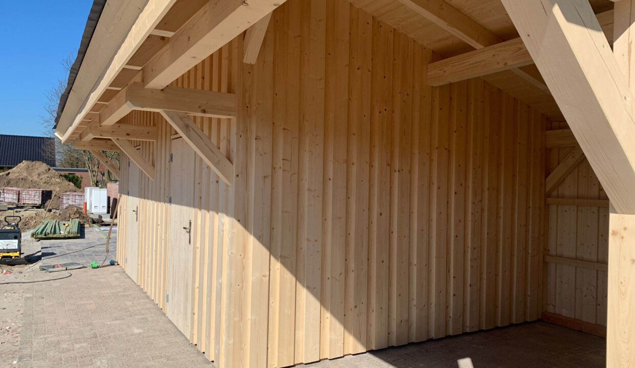 Abri de jardin avec carport 12 m² Remise - vue 1