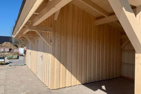 Abri de jardin avec carport 12 m² Remise - vue 1