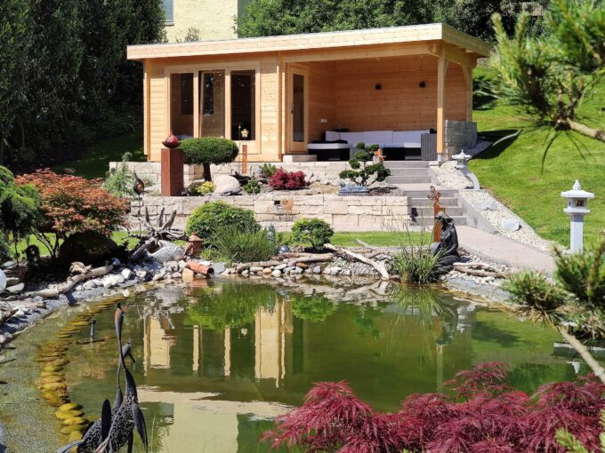 Sauna extérieur en bois 12,67 m² Lolland - vue 1