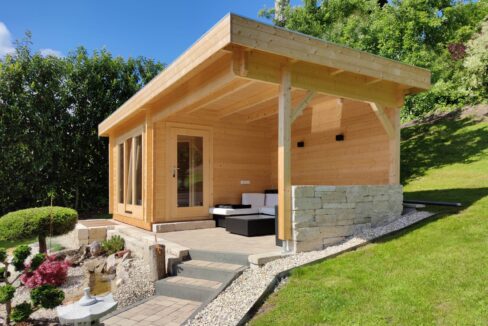 Sauna extérieur en bois 12,67 m² Lolland - vue 3