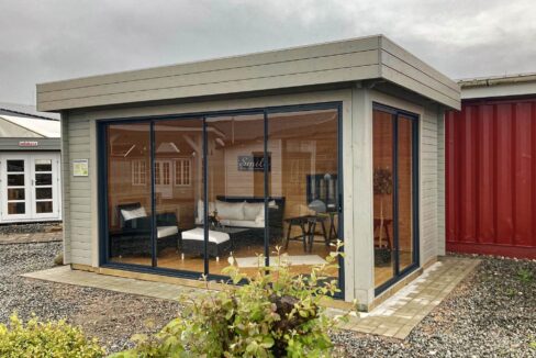 Bureau de jardin bois 14,72 m² Arne - vue 1