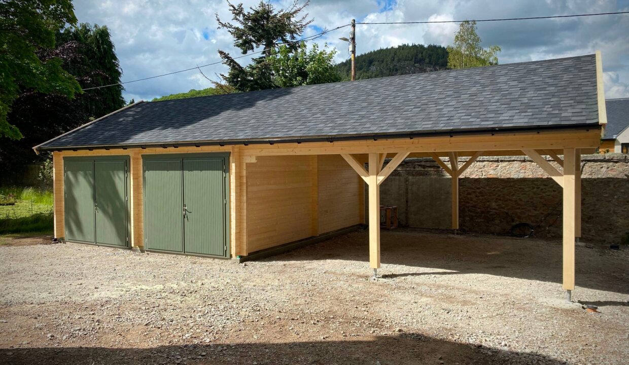 Garage en bois 75,6 m² Belfast - vue 2