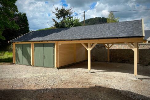 Garage en bois 75,6 m² Belfast - vue 2