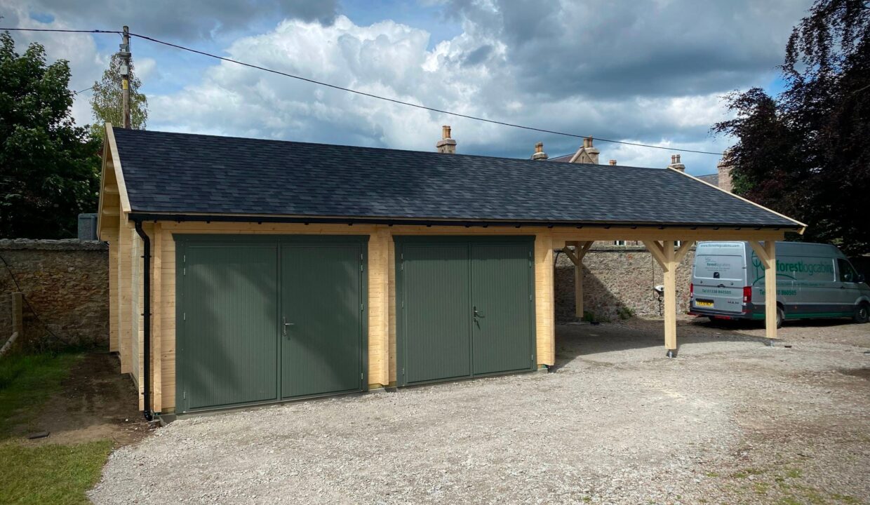 Garage en bois 75,6 m² Belfast - vue 3