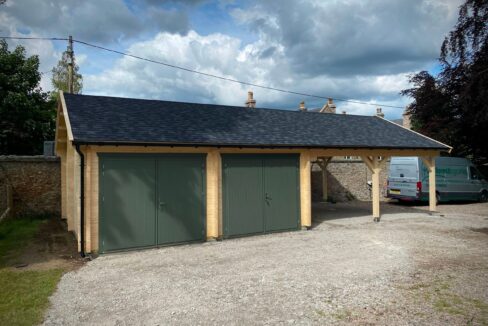 Garage en bois 75,6 m² Belfast - vue 3
