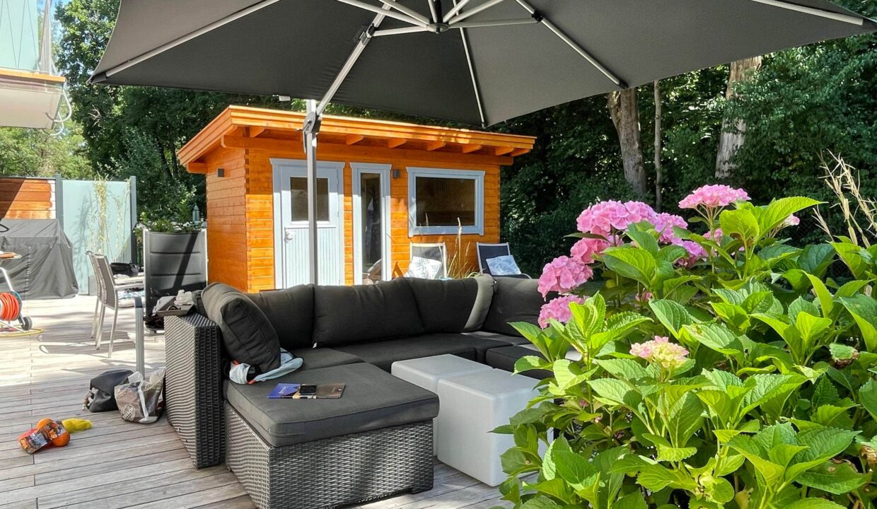 Sauna extérieur en bois 9,9 m² Grünwald - vue 3