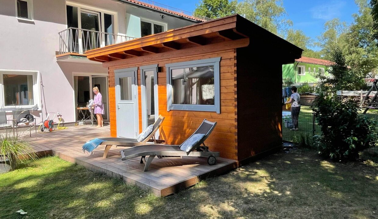 Sauna extérieur en bois 9,9 m² Grünwald - vue 4