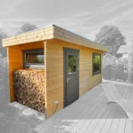 Sauna extérieur en bois 10,79 m² Rimini - vue 1