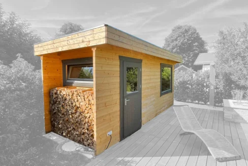 Sauna extérieur en bois 10,79 m² Rimini - vue 1