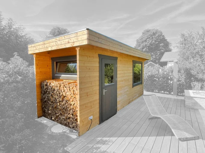Sauna extérieur en bois 10,79 m² Rimini - vue 1